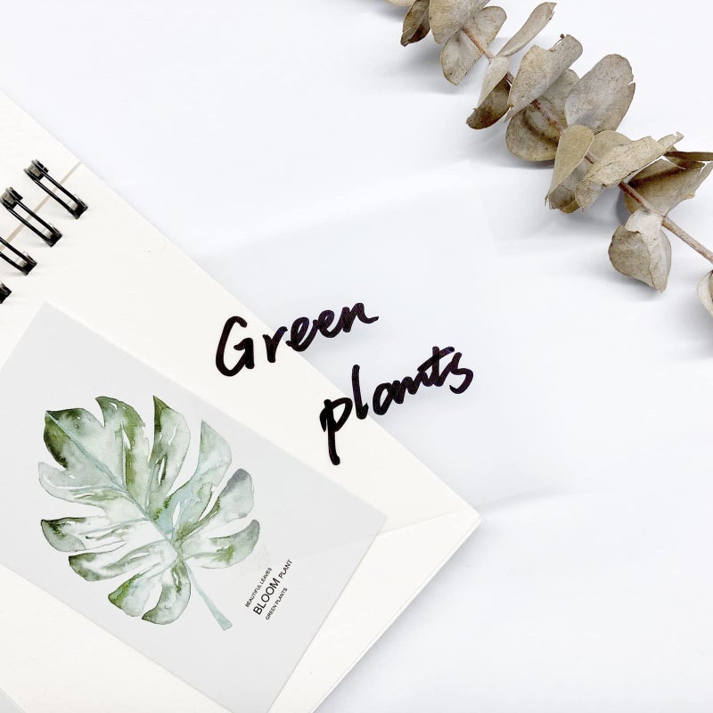HSYMQ 6Pack Transparent Sticky Notes, Clear, 3â€™â€™ x 3â€™â€™ Translucent, Waterproof See Through, 300 Sheets - Image 4