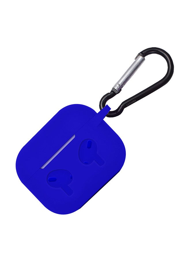 CATANES (for Airpods 3) Soft Silicone Skin Case Cover with Keychain for AirPods 3rd Generation Charging Case Cover,Ultrathin Thick Protective Case Blue - Image 3