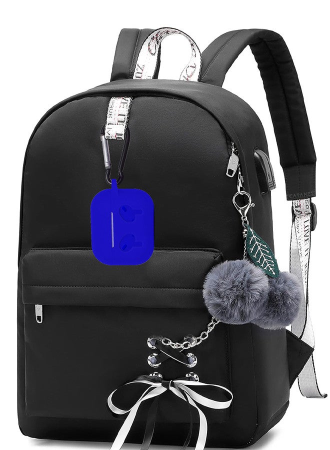 CATANES (for Airpods 3) Soft Silicone Skin Case Cover with Keychain for AirPods 3rd Generation Charging Case Cover,Ultrathin Thick Protective Case Blue - Image 2