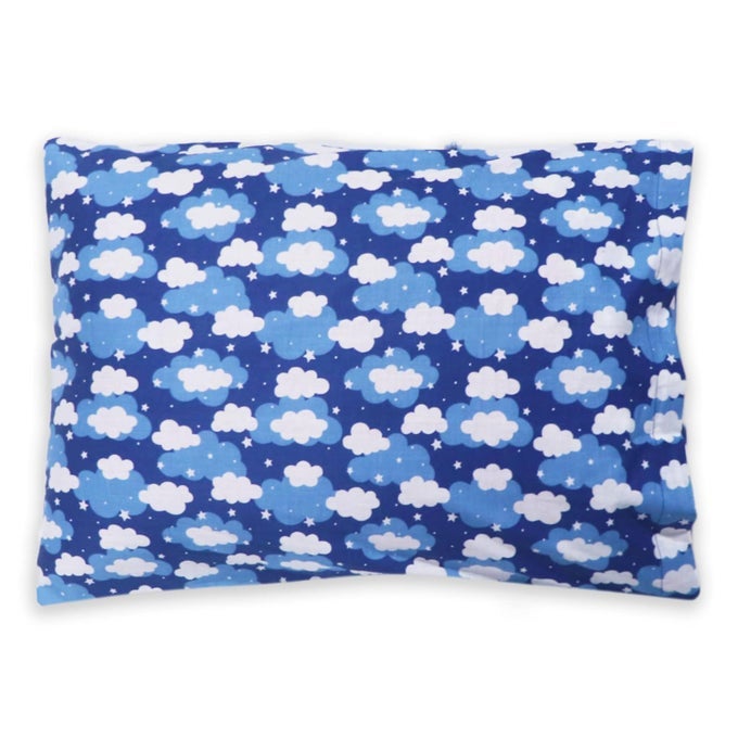 TODDLER PILLOW WITH 100 COTTON REMOVABLE COVER 20 X 15 INCHES CHILDREN PILLOWS BABY PILLOWS BLUE CLOUDS