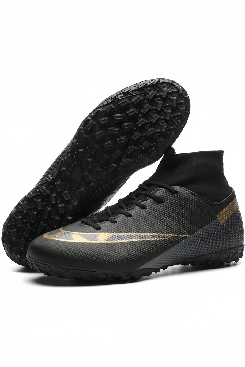 GGEROU Men's Football Shoes,Boy's Soccer Cleats,Athletic Soccer Training Shoes,High-Top Breathable Athletic Football Boots,Indoor Outdoor Cleats - Image 1