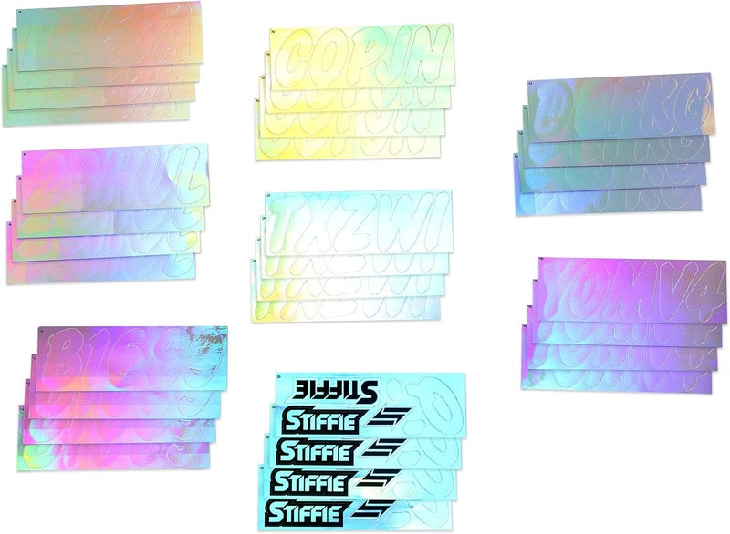 STIFFIE Whip-One Chrome 3" Alpha-Numeric Registration Identification Numbers Stickers Decals for Boats & Personal Watercraft - Image 4