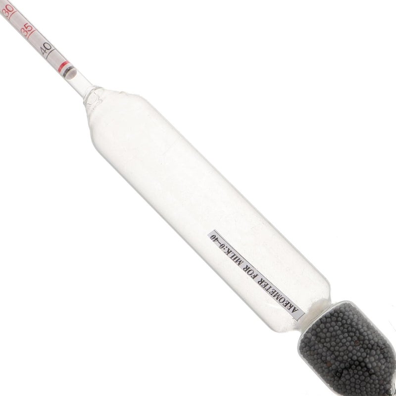 2pcs Milk Density Hydrometer Lactometer Set for Cow and Goat Milk Testing Scientific Analyzer with 0-40 Scale for Accurate Dairy Composition Measurement Laboratory Hydrometer - Image 3