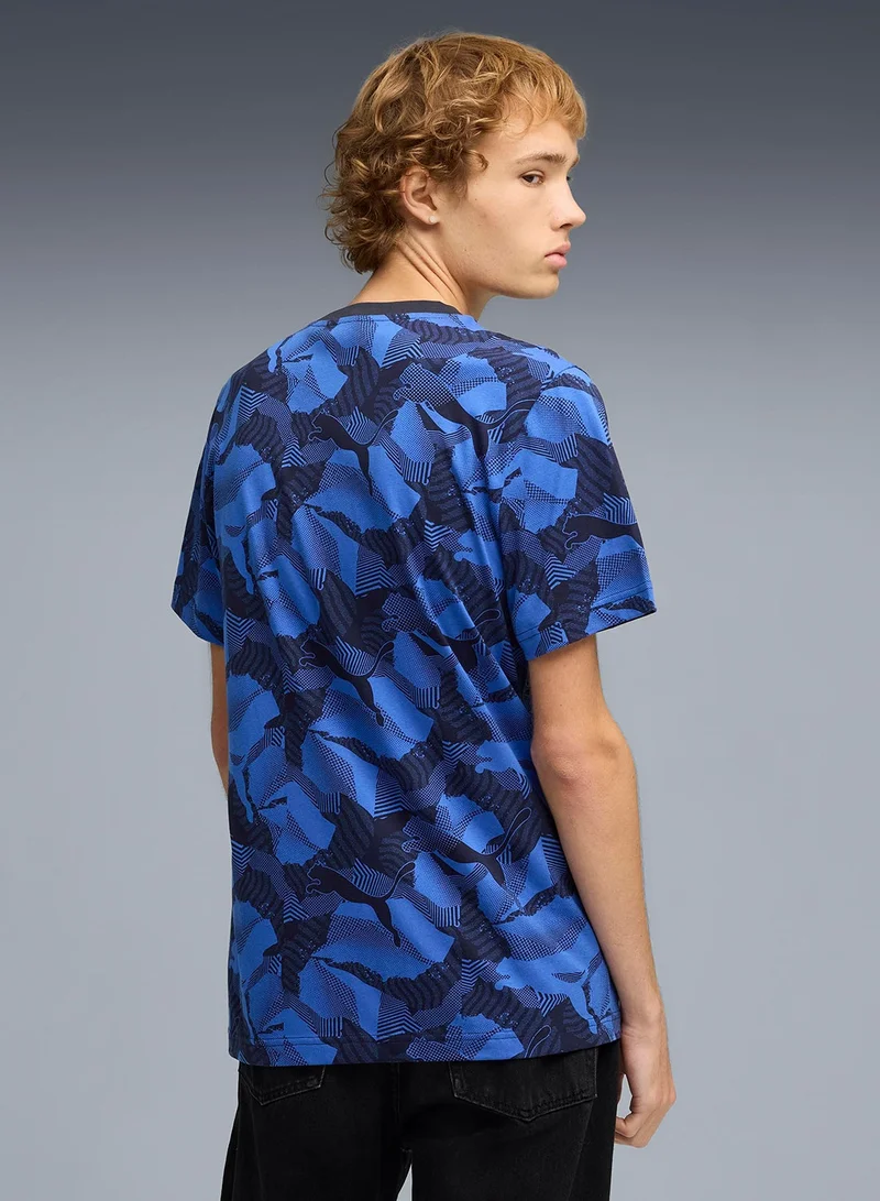 بوما تيشيرت بطبعة شعار إيس لآب ستوري