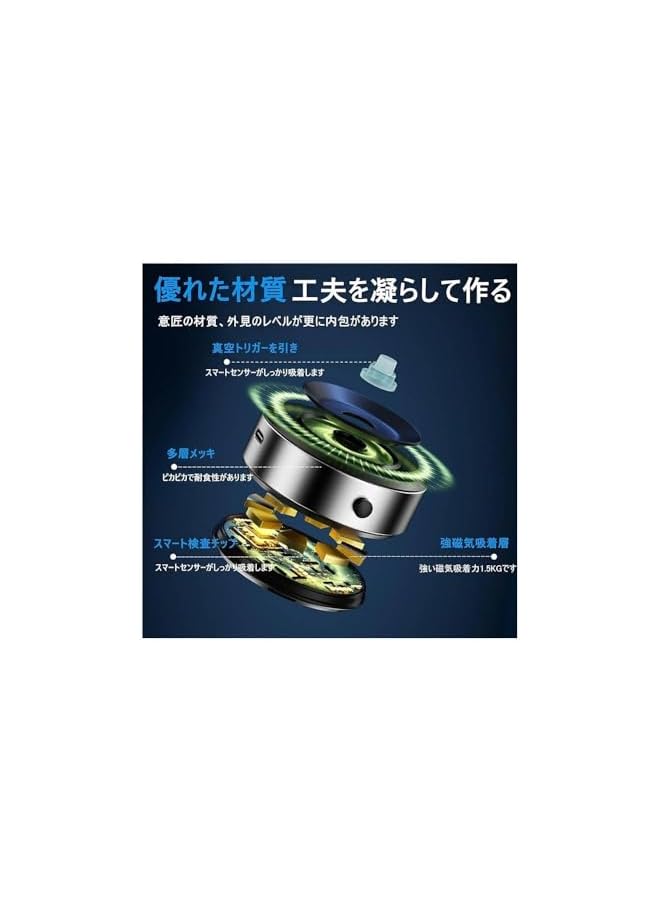 S-TOP Portal AE 360° Rotation Smartphone Holder, Dual-Use Car Interior Mount With Super Suction Power (8×9cm, Silver) - Image 1