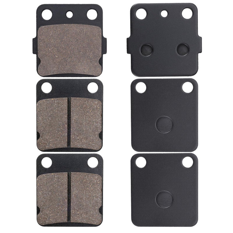 Front and Rear Brake Pad Replacement for Yamaha Warrior 350 19892004 Banshee 350 19902009 Raptor 125 2011 Wolverine 350 4x4 19952005 Blaster 200 20032006 YFM350X YFZ350 YFM125R YFS200 YFM350FX