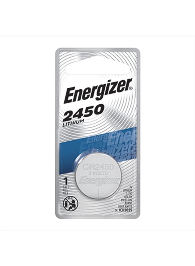 Energizer CR2450 Lithium Battery, 3v ECR2450, 12 PK