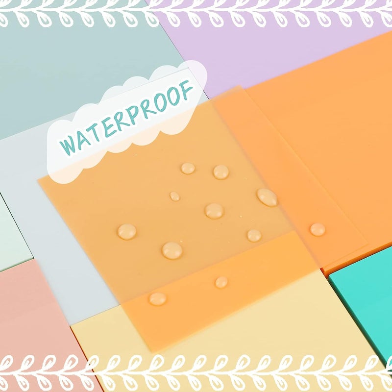 Transparent Post-It Notes Color Post-It Notes Morandi Color Stickers Pet Plastic Post-It Notes Strong Adhesive Stickers - Image 5