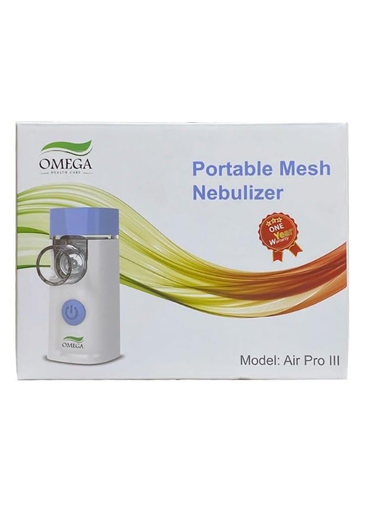 Omega Portable Steam Inhaler Nebulizer Device – Compact Design, Quiet Operation, Ideal for Home and Travel Use - Image 1