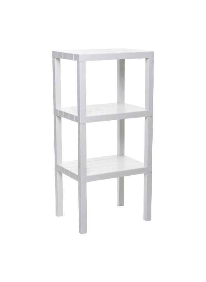 TATAY 3-Layer Floor Caddy White 73.5 x 38 x 29 cm 4481201 - Image 2