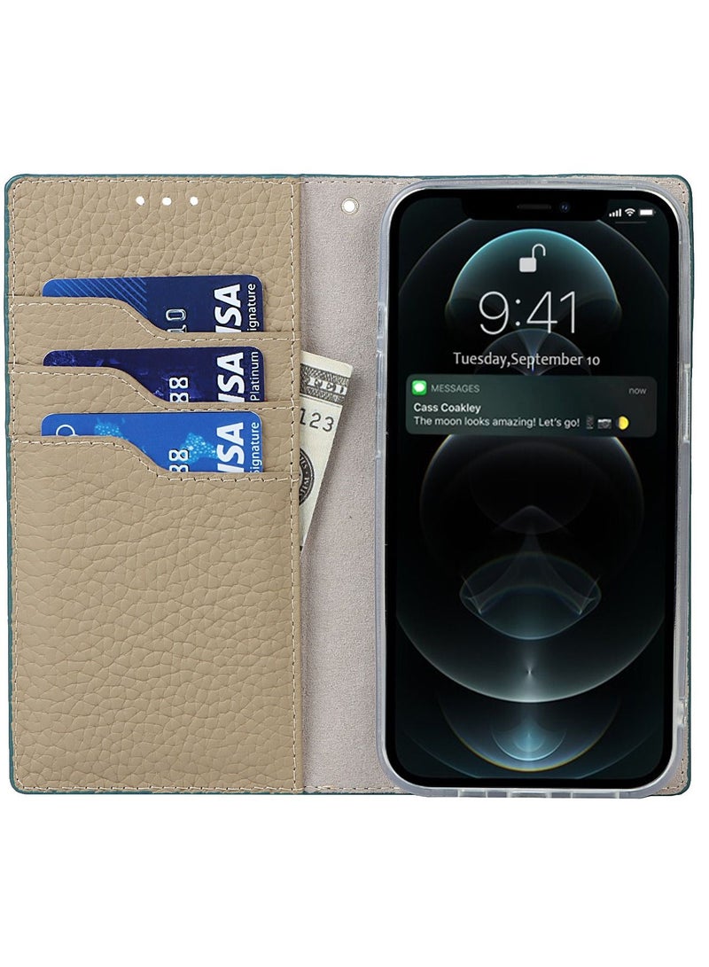 Suteni Flip Cover Card Slots Leather Phone Case for iPhone - Image 3