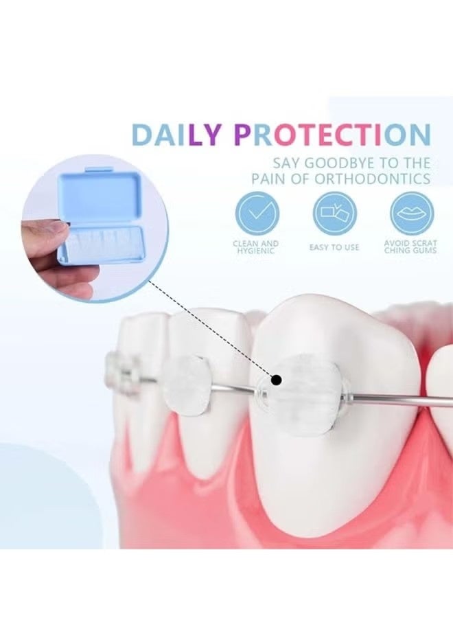 6 Pack Clear Braces Wax for Teeth Dental Wax for Braces Wearer Tooth Wax for Braces and Oral Appliances - Image 4