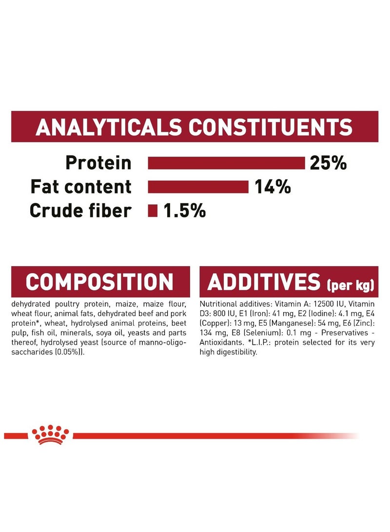 رويال كانين سايز هيلث نيوتريشن للكلاب البالغة متوسطة الحجم 4 كجم - Image 5