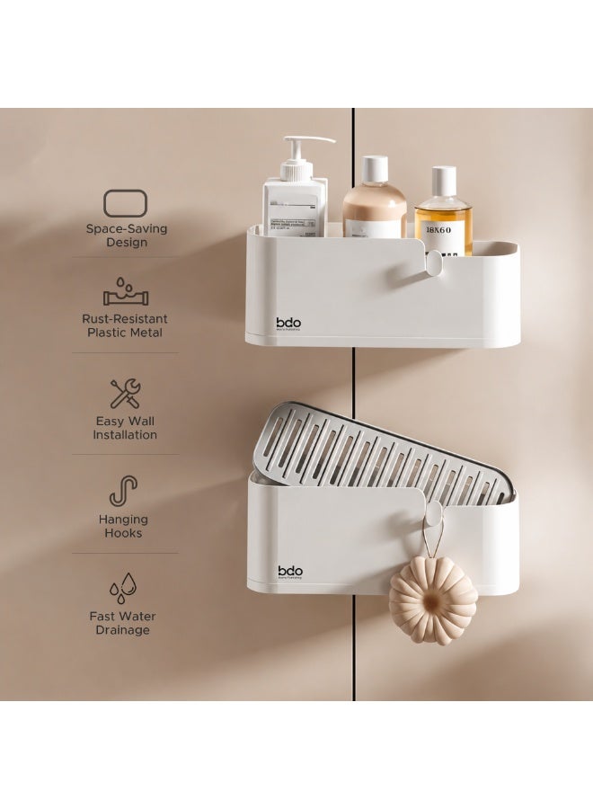 bdo Wall-Mounted Soap Rack – Durable Plastic Soap Holder with Drainage for Bathroom & Kitchen Organization. Space-Saving Easy-to-Install Soap Dish Keeps Bars Dry and Long-Lasting. - Image 3
