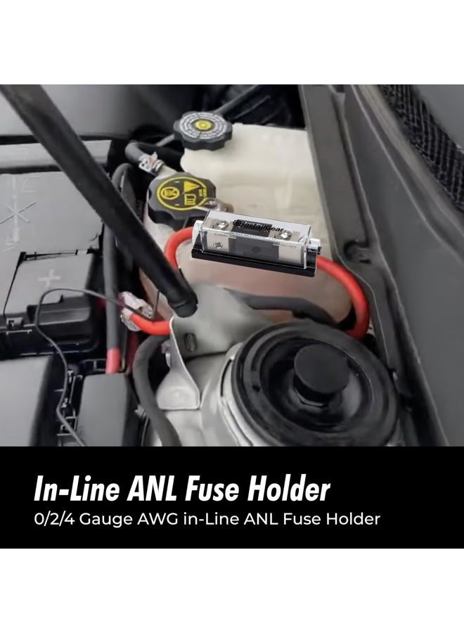 InstallGear 0/2/4 Gauge AWG in-Line ANL Fuse Holder with 300 Amp Fuse - Image 2