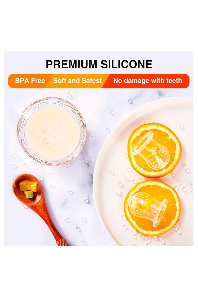 4 PCS Baby Solids/Frozen Fruit Feeder Pacifier, BPA-Free Silicone Pouch & Nipple, Safely Introduce Solids - Image 5