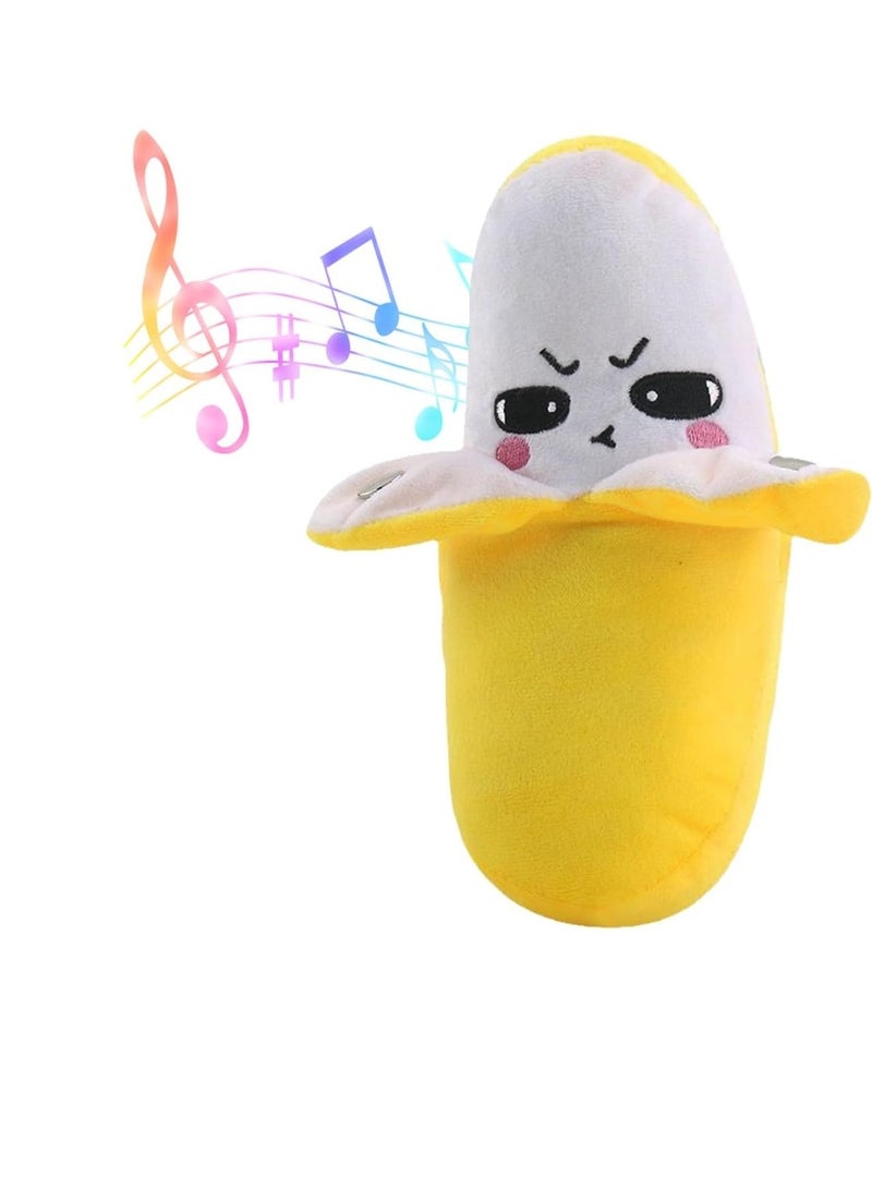 MAGIC VAULT موزة تفاعلية – لعبة محشوة حسية ناعمة مع أصوات، متعة بين الوالدين والطفل والتعلم المبكر (موزة) - Image 1