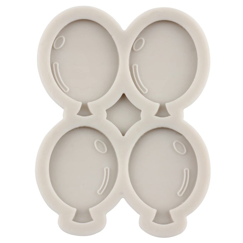 MYPRACS Balloon Silicone Molds Air Balloon Fondant Molds For Baby Shower Sugarcraft Cake Decorating Cupcake Topper Candy Chocolate Gum Paste Polymer Clay Set Of 4 - Image 5