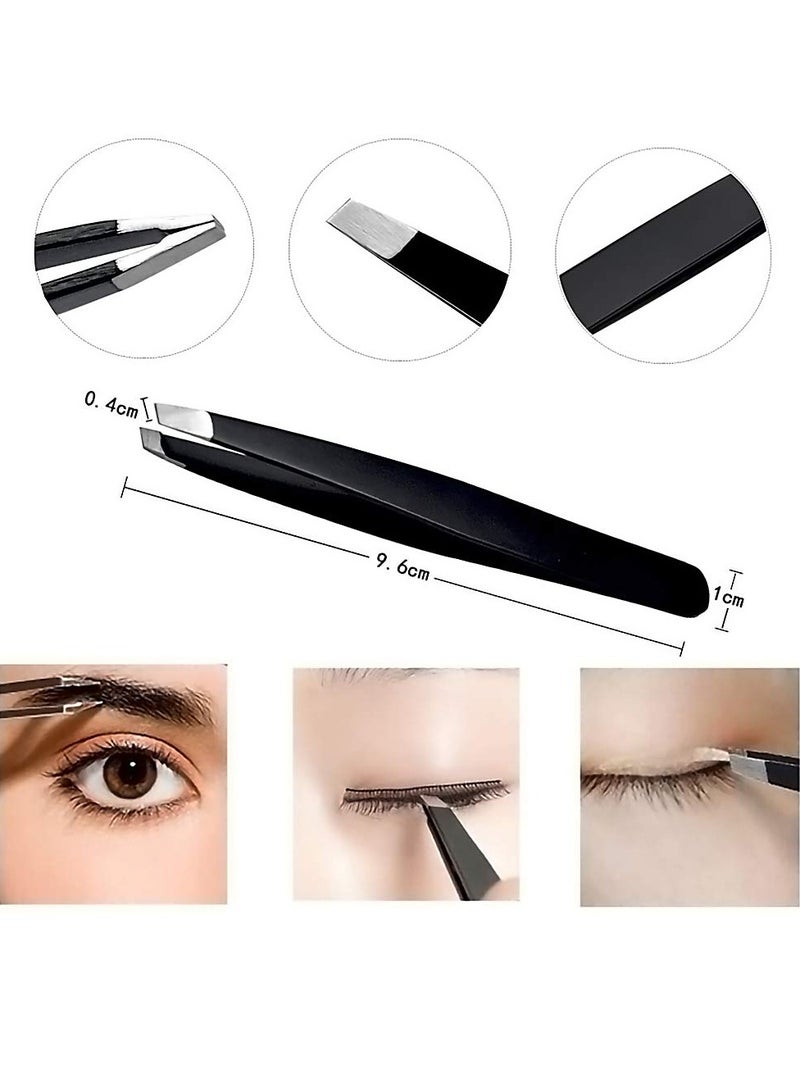 HiMo Eyebrow Kit, 6 in 1 Eyebrow Scissors, Tweezer, Eyebrow Razor, Shaping Scissors & Brush for Women - Image 3