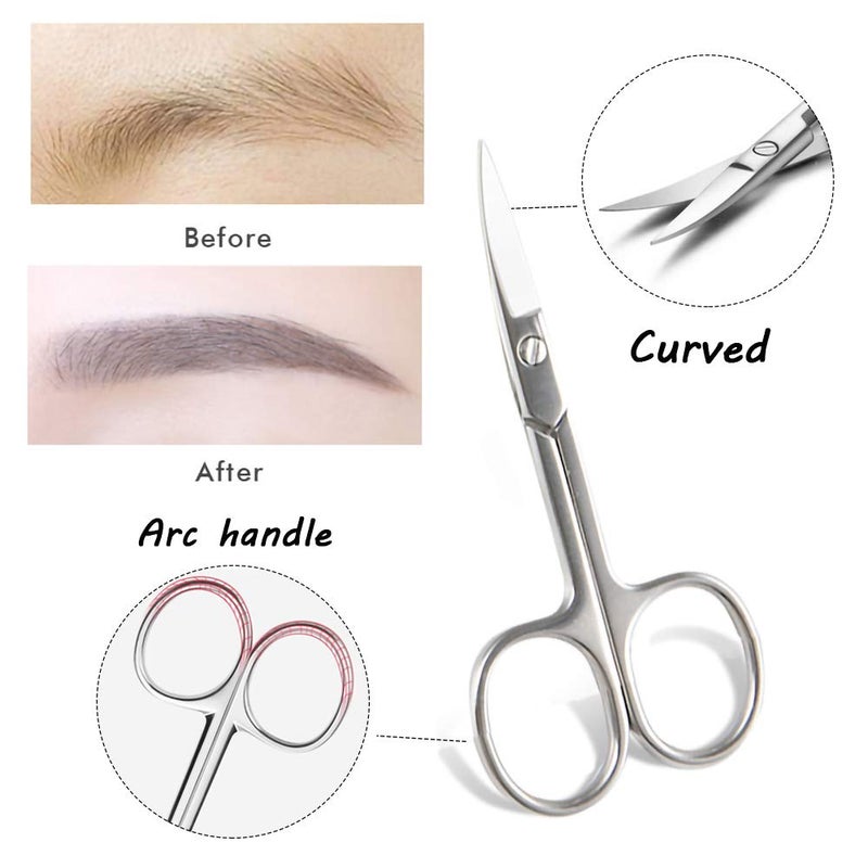 HiMo Eyebrow Trimmer Kit, 6 in 1 Eyebrow Scissors, Tweezer, Eyebrow Razor, Shaping Scissors & Brush for Women - Image 5