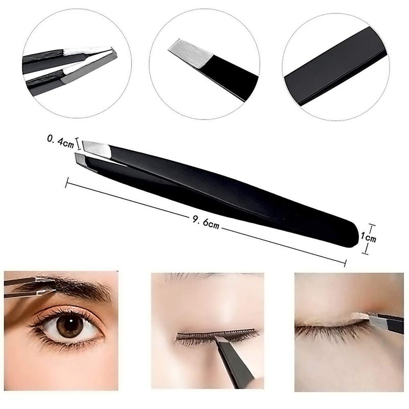 HiMo Eyebrow Trimmer Kit, 6 in 1 Eyebrow Scissors, Tweezer, Eyebrow Razor, Shaping Scissors & Brush for Women - Image 3