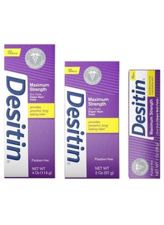 Desitin Maximum Strength Original Diaper Rash Paste 3-Piece Variety Sizes 4 Oz, 2 Oz, 1 Oz Bundle Pack - pzsku/ZE14E775A1968CBF520C2Z/45/_/1735214616/3ca9f463-11dd-4679-b9ed-4de919cda32a