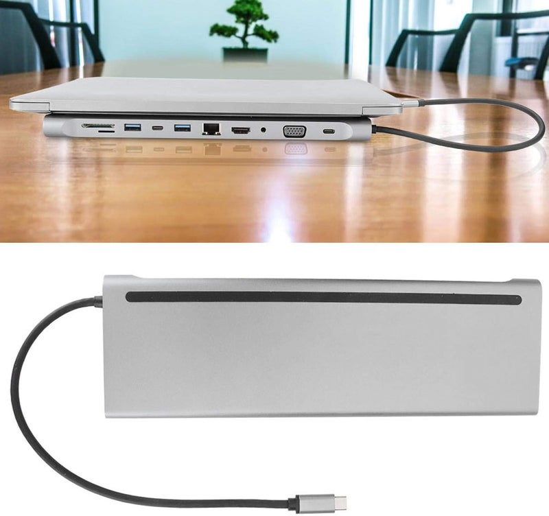 ويوبلز محول USB-C متعدد المنافذ، 11 في 1، USB 3.1 إلى HDMI، غلاف من الألومنيوم مع منفذ HDMI بدقة 4K، متوافق مع MacBook Pro/Air 2020/2019، iPad Pro 2020، Surface Go، XPS، وغيرها من أجهزة Type-C - Image 2