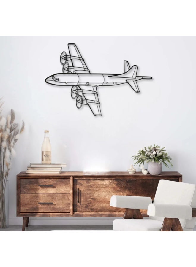 Metal Wall Decoration Featuring an Aircraft Motif - Lockheed P-3C Orion - Image 1