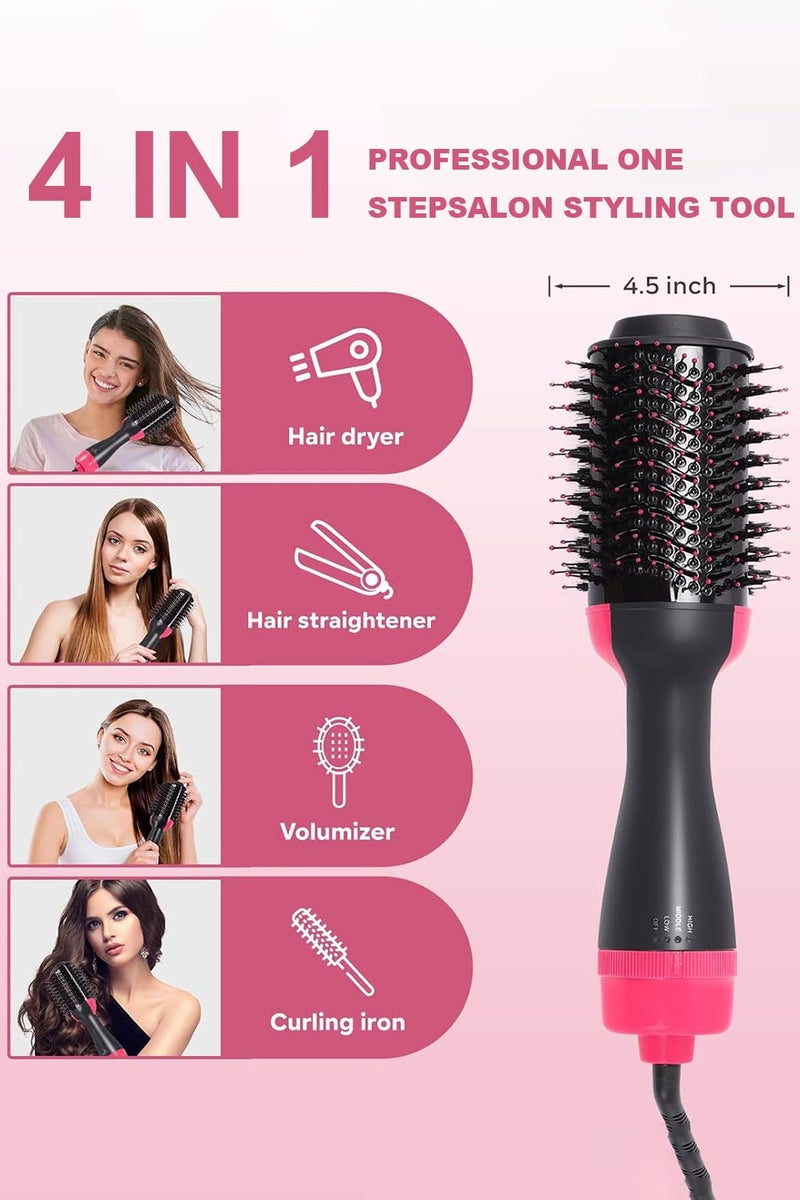 CubeG Hair Dryer Brush Blow Dryer Brush in One 4 in 1 Styling Tools Hair Dryer and Styler Volumizer, Hot Air Brush for Drying, Straightening, Curling - Image 2