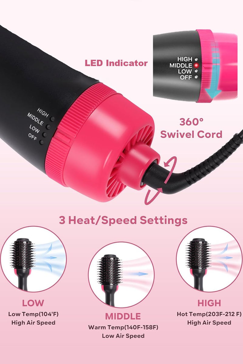 CubeG Hair Dryer Brush Blow Dryer Brush in One 4 in 1 Styling Tools Hair Dryer and Styler Volumizer, Hot Air Brush for Drying, Straightening, Curling - Image 3