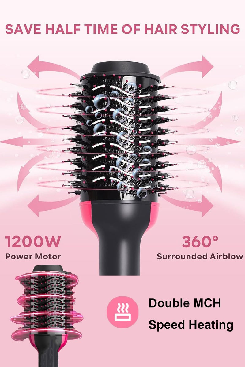 CubeG Hair Dryer Brush Blow Dryer Brush in One 4 in 1 Styling Tools Hair Dryer and Styler Volumizer, Hot Air Brush for Drying, Straightening, Curling - Image 4