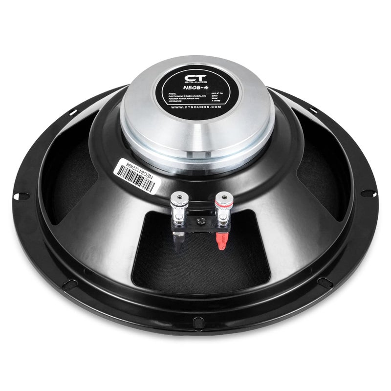 CT Sounds NEO8-4 8â€ Neo Pro Audio Midrange Loudspeaker, 275 Watts RMS, Each - Image 4