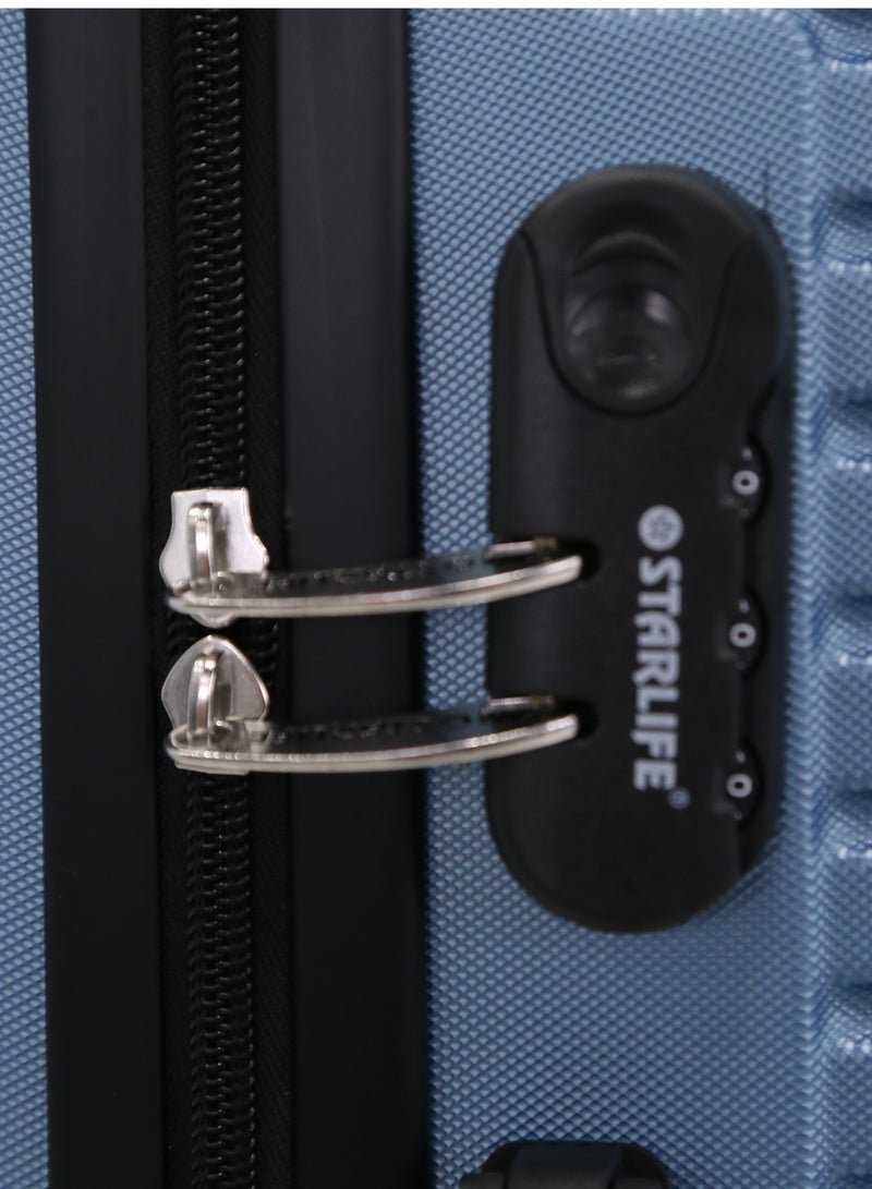 STARLIFE 3 Piece ABS Hard side Trolley Luggage Set Spinner Wheels with Number Lock - Image 4