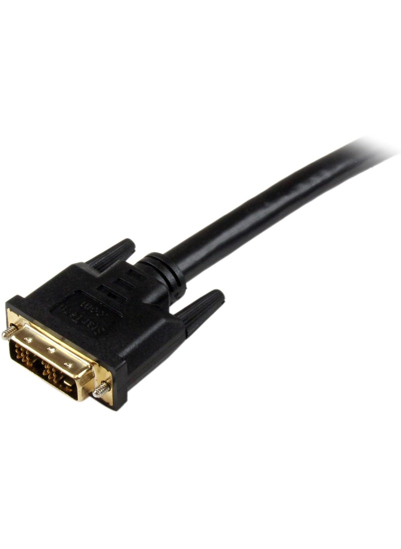 Startech.com StarTech.com 20 ft. (6.1 m) HDMI to DVI D Adapter Cable - HDMI to DVI-D Cable - Strain Relief Connectors - Bi-Directional - HDMI to DVI Cable (HDMIDVIMM20)  - Image 3