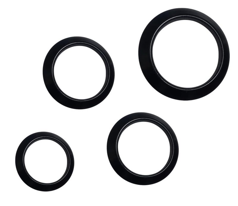 SUN FLASH قطع غيار موقد الغاز | حلقات دائرية مغطاة بالمينا غير لاصقة لموقد 4 شعلات (2 صغيرة 70MM، 1 كبيرة 80MM، 1 كبيرة 92MM) | متوافقة مع مواقد الغاز ذات الإشعال اليدوي - Image 4