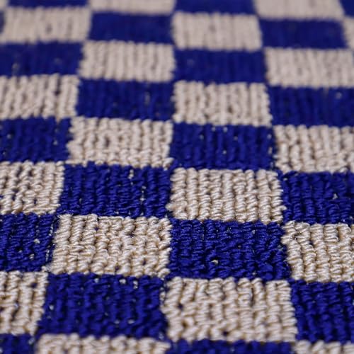 Status Contract Anti Slip Front Monsoon Doormat (38x58cm)| Living Room Rug for Entrance Door|Polypropylene Floor Mat for Home|Essential Small Rug for Office, Bedroom & Kitchen| (Blue), Rectangular - Image 2