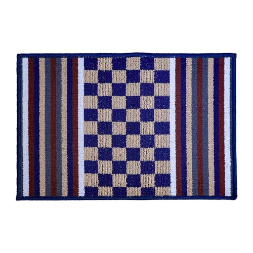 Status Contract Anti Slip Front Monsoon Doormat (38x58cm)| Living Room Rug for Entrance Door|Polypropylene Floor Mat for Home|Essential Small Rug for Office, Bedroom & Kitchen| (Blue), Rectangular - Image 3