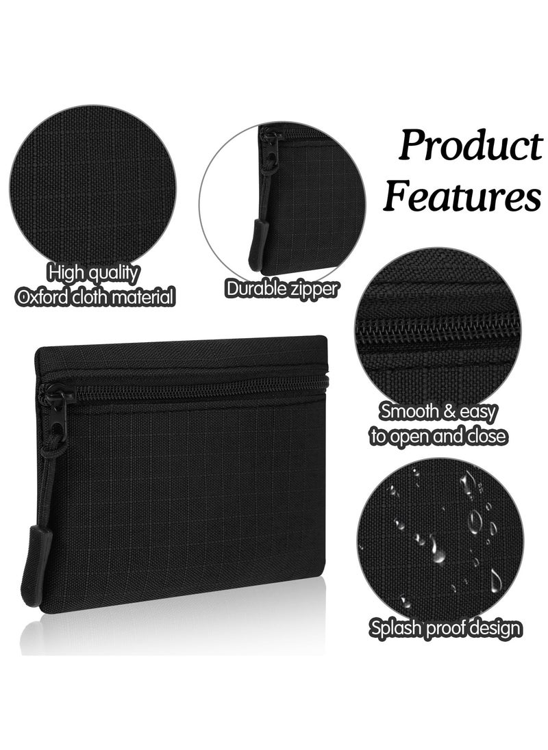 CMGTYYD - Coin Purse Pouch, Portable Mini Wallets for Women & Men, Water-Resistant Oxford Cloth with Zipper, Slim and Compact Design for Coins, Keys, and Small Essentials, 2-Pack - Image 1