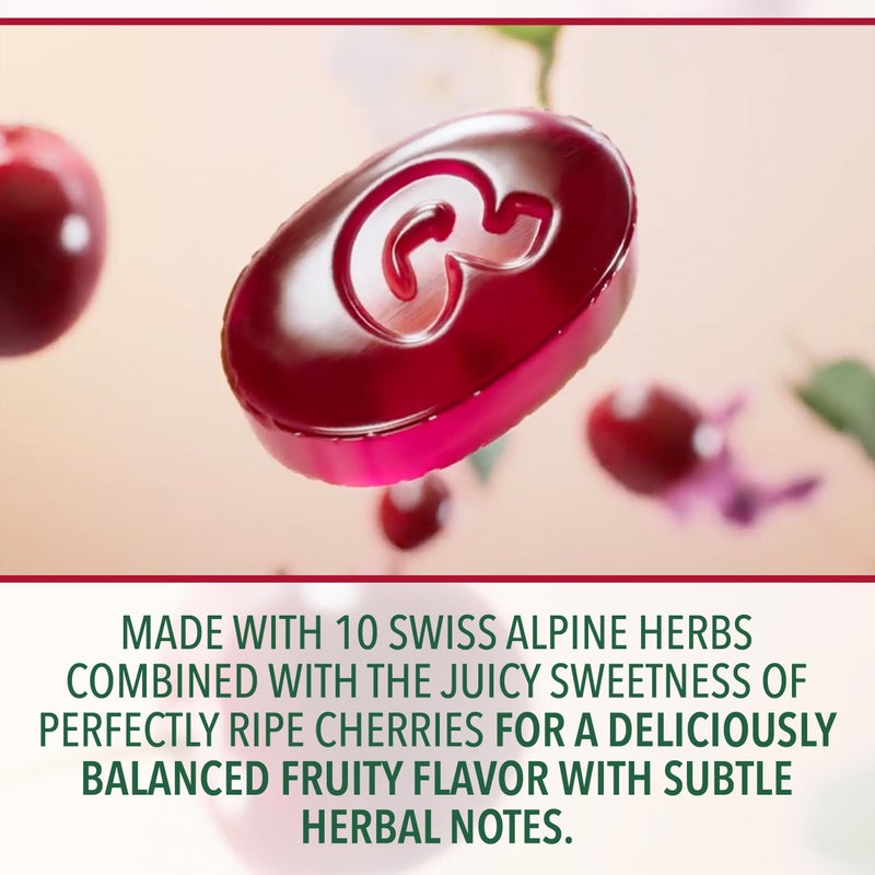 Ricola Cherry Throat Drops, 45 Count, Daily Drops For Delicious Throat Refreshment, Oral Anesthetic, Naturally Flavored - Image 3