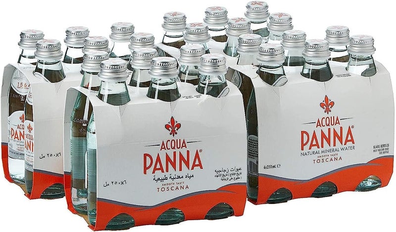 Acqua Panna مياه معدنية طبيعية أكوا بانّا - 250 مل (عبوة من 24) - Image 1