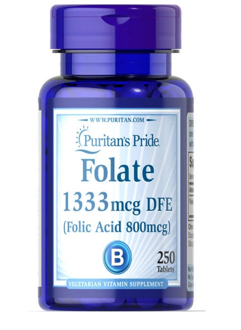 Folic Acid 800 mcg 250 Tablets