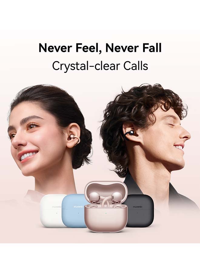 HUAWEI FreeClip 2 Wireless Earphones, Bluetooth Earbuds, Airy C-bridge Design, Adaptive Open-ear Listening, Crystal-clear Calls, 38 Hours Long Battery Life, Compatible with iOS & Android, IP57, white - Image 4