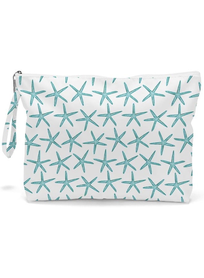 Fokongna حقيبة فوكوانغنا الرطبة والجافة لملابس السباحة والسفر والشاطئ والمكياج والحفاضات ونجم البحر والهدايا قوس قزح - Image 1