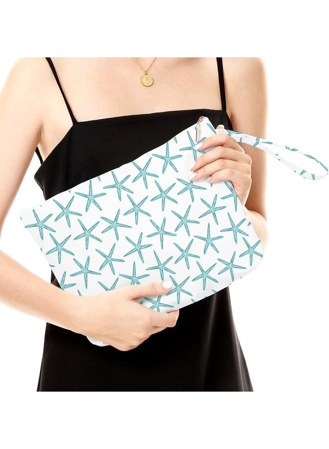 Fokongna حقيبة فوكوانغنا الرطبة والجافة لملابس السباحة والسفر والشاطئ والمكياج والحفاضات ونجم البحر والهدايا قوس قزح - Image 2