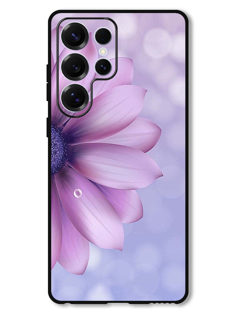 Theodor Protective Case Anti Scratch Shock Proof Bumper Cover For Samsung Galaxy S25 Ultra Purple Flower - Image 1
