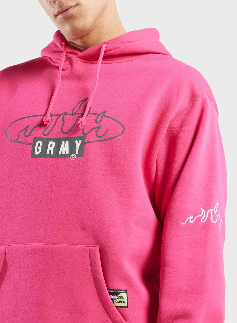 Grimey Cloven Tongues Vintage Hoodie