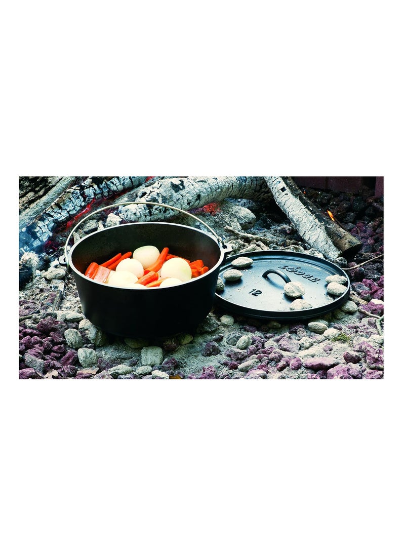LODGE Cast Iron Deep Camp Dutch Oven 12 Inch  - Image 3
