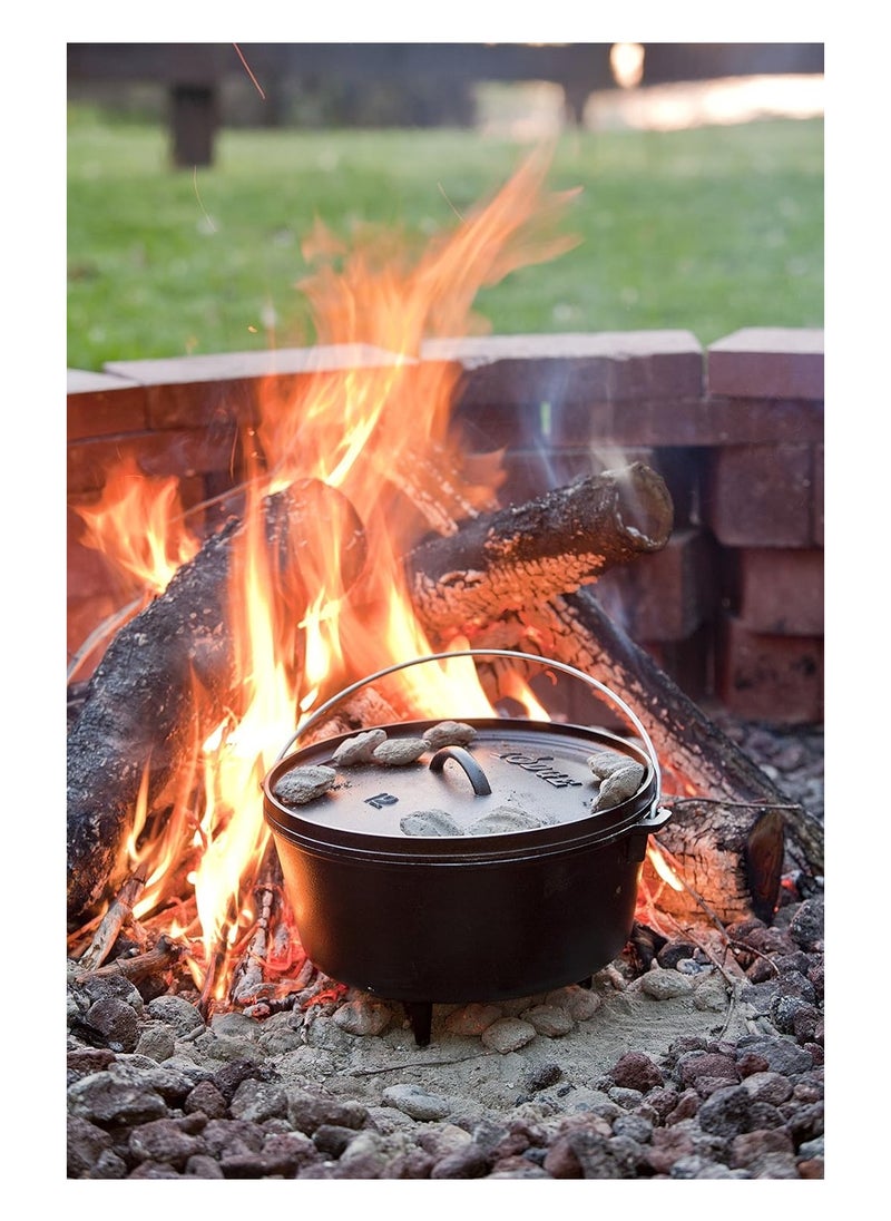 LODGE Cast Iron Deep Camp Dutch Oven 12 Inch  - Image 2