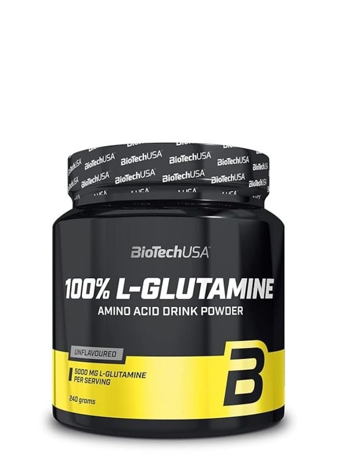 بايوتك يو إس إيه بيوتك مسحوق إل-جلوتامين 240 جرام: يدعم تعافي العضلات، التحمل، وصحة المناعة باستخدام جلوتامين نقي. مثالي للاستخدام بعد التمرين.