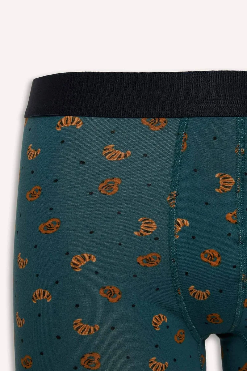 Defacto  Regular Fit Food Print 3 Piece Boxers for Men | Best Price UAE
